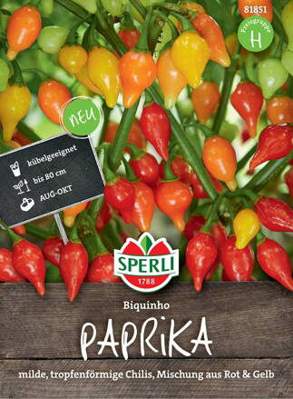 Paprika ročná Biquinho  novinka 2022 